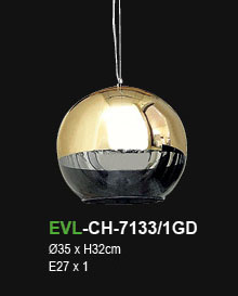 โคมไฟห้อย EVL-CH-7133/1 GD
