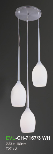โคมไฟห้อย EVL-CH-7167/3WH