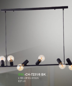 โคมไฟห้อย EVL-CH-7231/6 BK