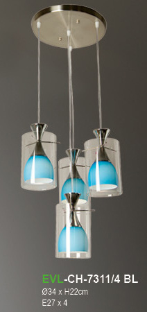 โคมไฟห้อย EVL-CH-7311/4BL