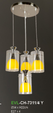 โคมไฟห้อย EVL-CH-7311/4Y